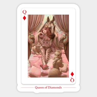 Queen of Diamonds Sticker